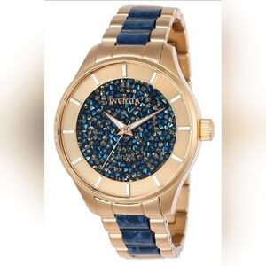 NWT Invicta Angel Women's Watch - 40mm,Gold & Blue (24662)